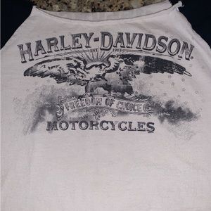 3/$25 ✨ Harley-Davidson Baseball Style Custom Chopped Shirt Unisex Sz S